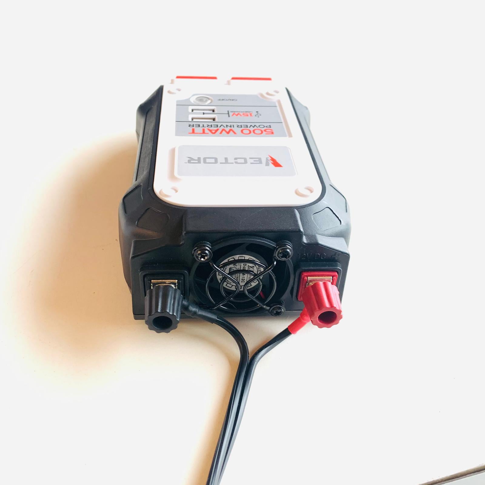 500 Watt Power Inverter, Dual Power Inverter, Two USB Charging Ports (PI500V) 500 Watt Power Inverter, Dual Power Inverter, Two USB Charging Ports (PI500V)